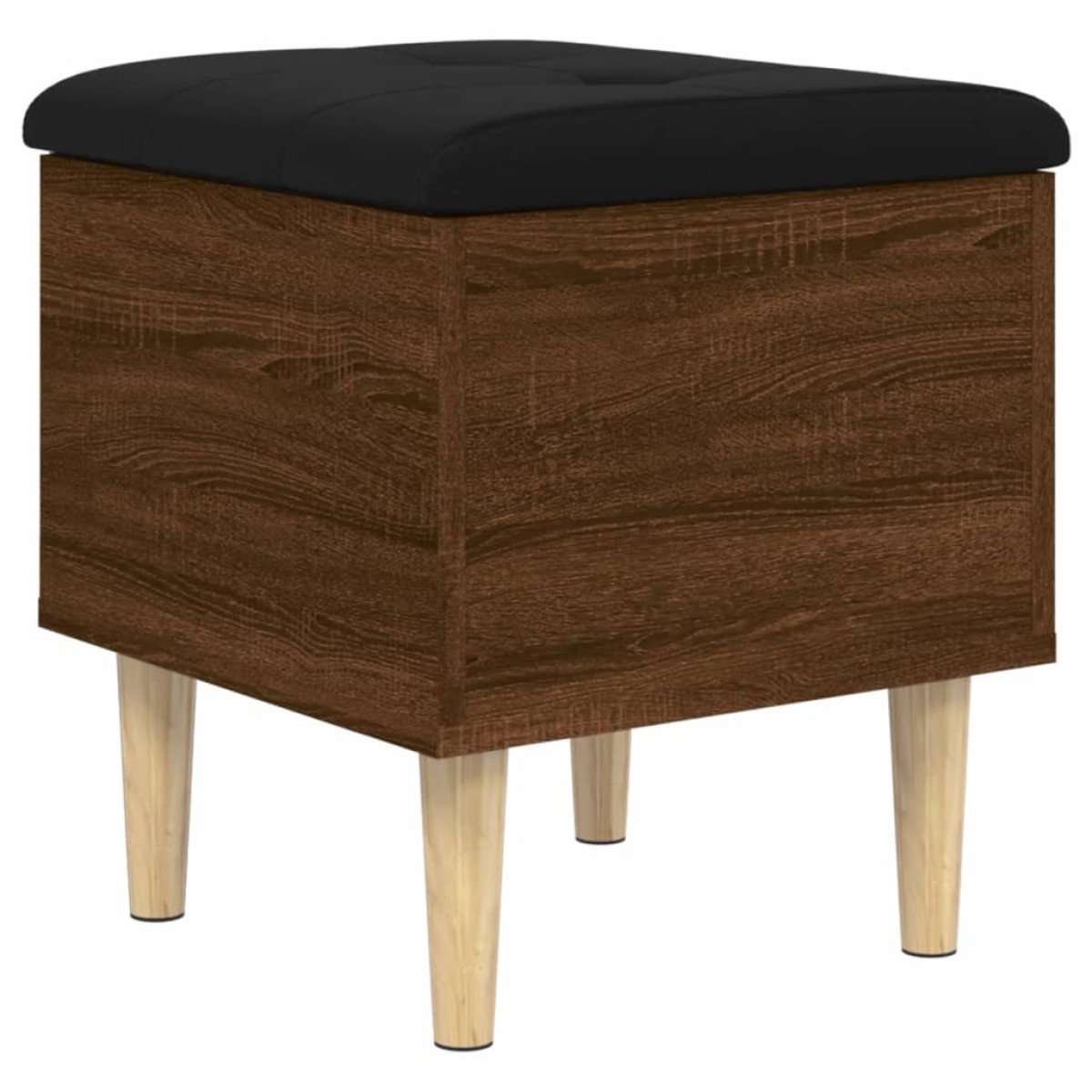 vidaXL Παγκάκι Αποθήκευσης Καφέ Δρυς 42 x 42 x 46 εκ. Επεξεργ. Ξύλο