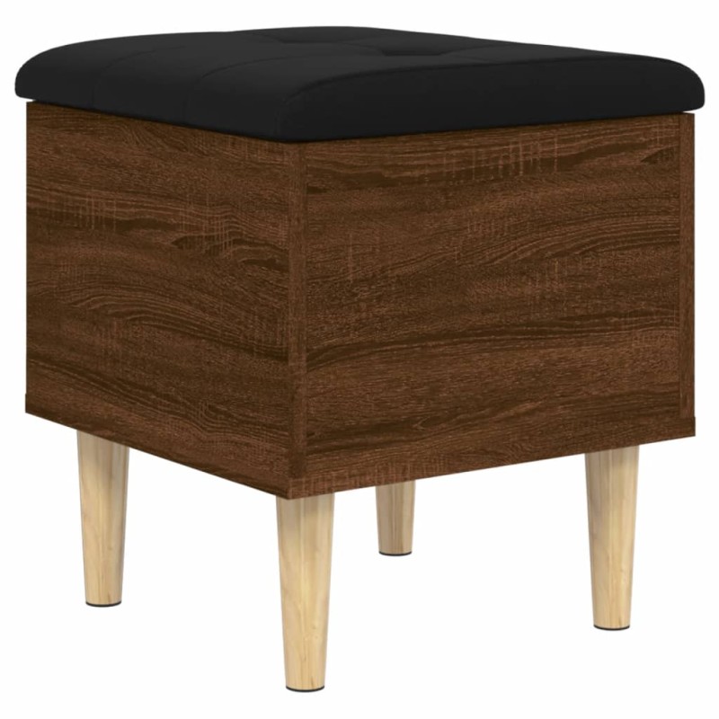 vidaXL Παγκάκι Αποθήκευσης Καφέ Δρυς 42 x 42 x 46 εκ. Επεξεργ. Ξύλο
