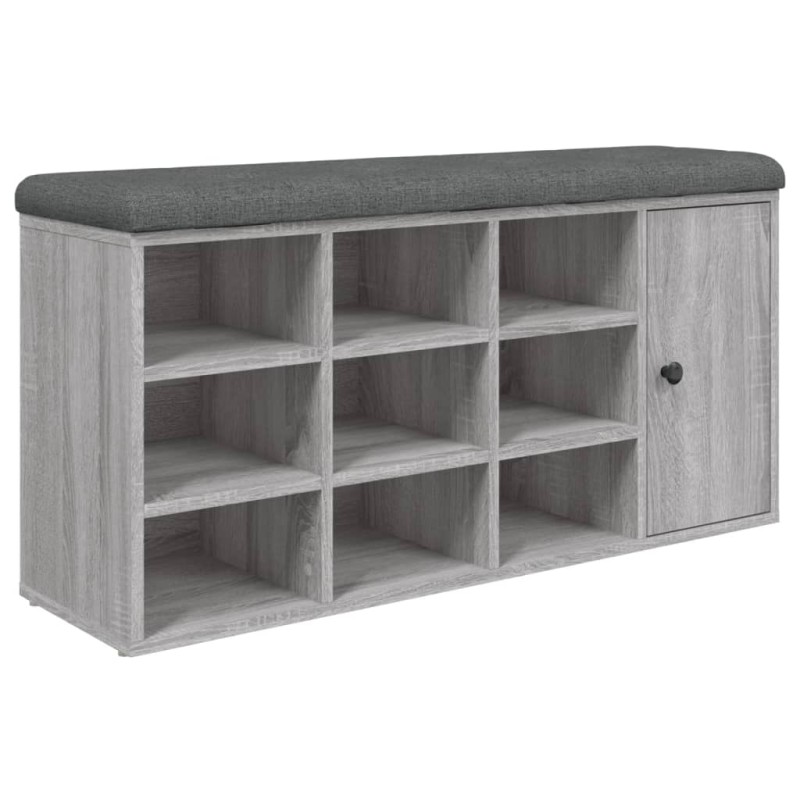 vidaXL Παπουτσοθήκη Γκρι Sonoma 102x32x50 εκ. από Επεξεργασμένο Ξύλο