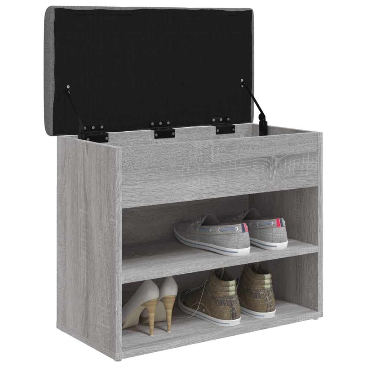 vidaXL Παπουτσοθήκη Γκρι Sonoma 62x32x50 εκ. από Επεξεργασμένο Ξύλο
