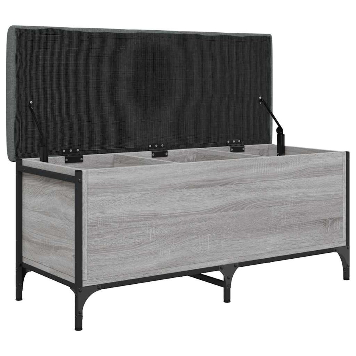 vidaXL Παγκάκι Αποθήκευσης Γκρι Sonoma 102x42x45 εκ Επεξεργασμένο Ξύλο