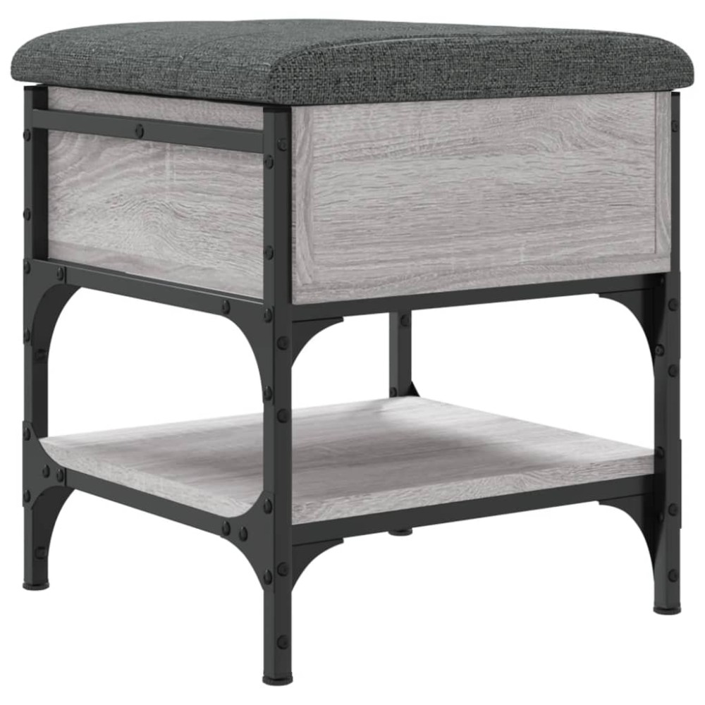 vidaXL Παπουτσοθήκη Γκρι Sonoma 42x42x45 εκ. από Επεξεργασμένο Ξύλο