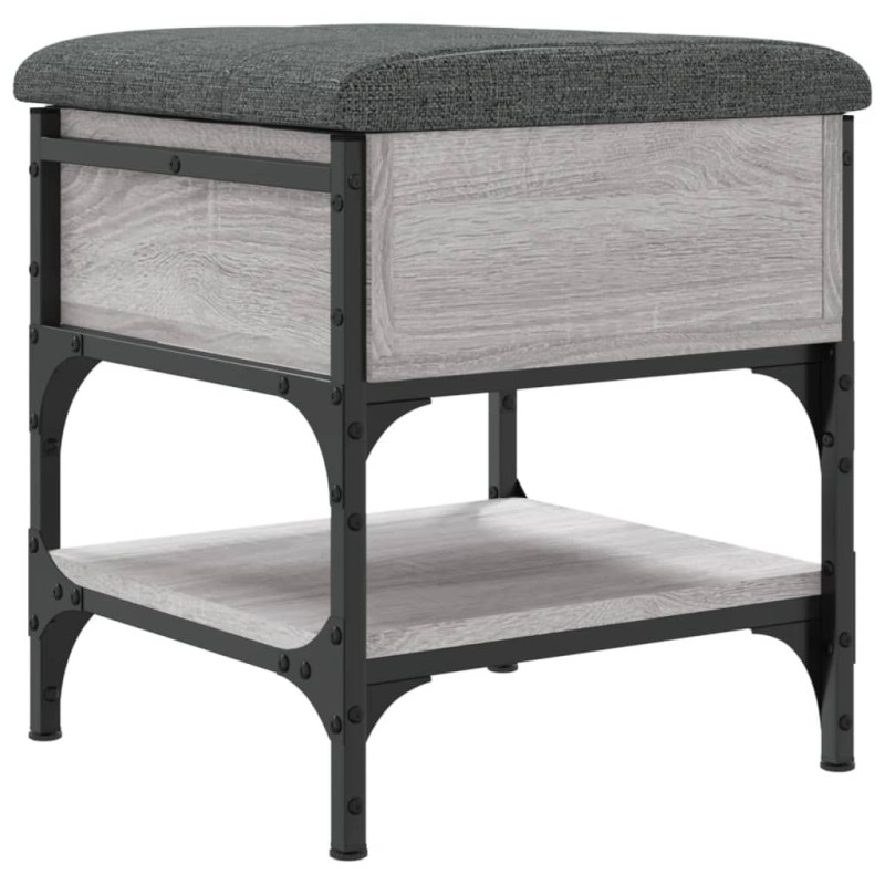 vidaXL Παπουτσοθήκη Γκρι Sonoma 42x42x45 εκ. από Επεξεργασμένο Ξύλο