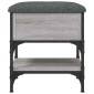 vidaXL Παπουτσοθήκη Γκρι Sonoma 42x42x45 εκ. από Επεξεργασμένο Ξύλο