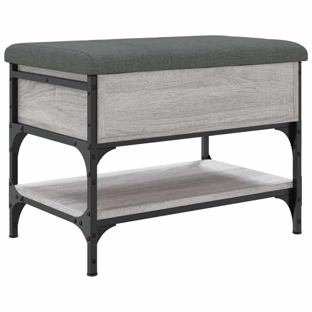 vidaXL Παπουτσοθήκη Γκρι Sonoma 62x42x45 εκ. από Επεξεργασμένο Ξύλο