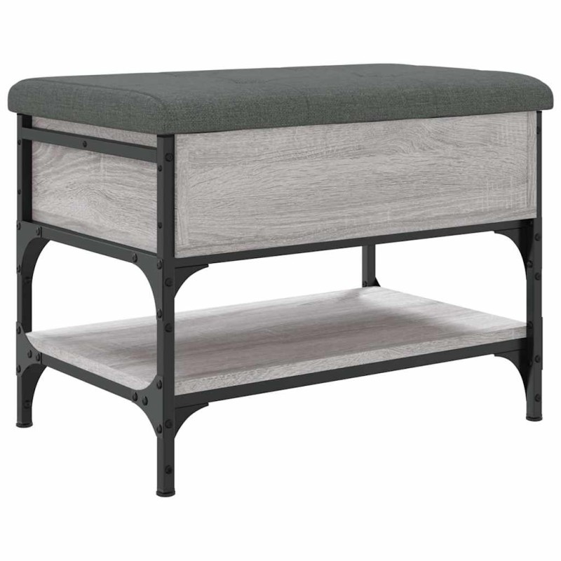 vidaXL Παπουτσοθήκη Γκρι Sonoma 62x42x45 εκ. από Επεξεργασμένο Ξύλο
