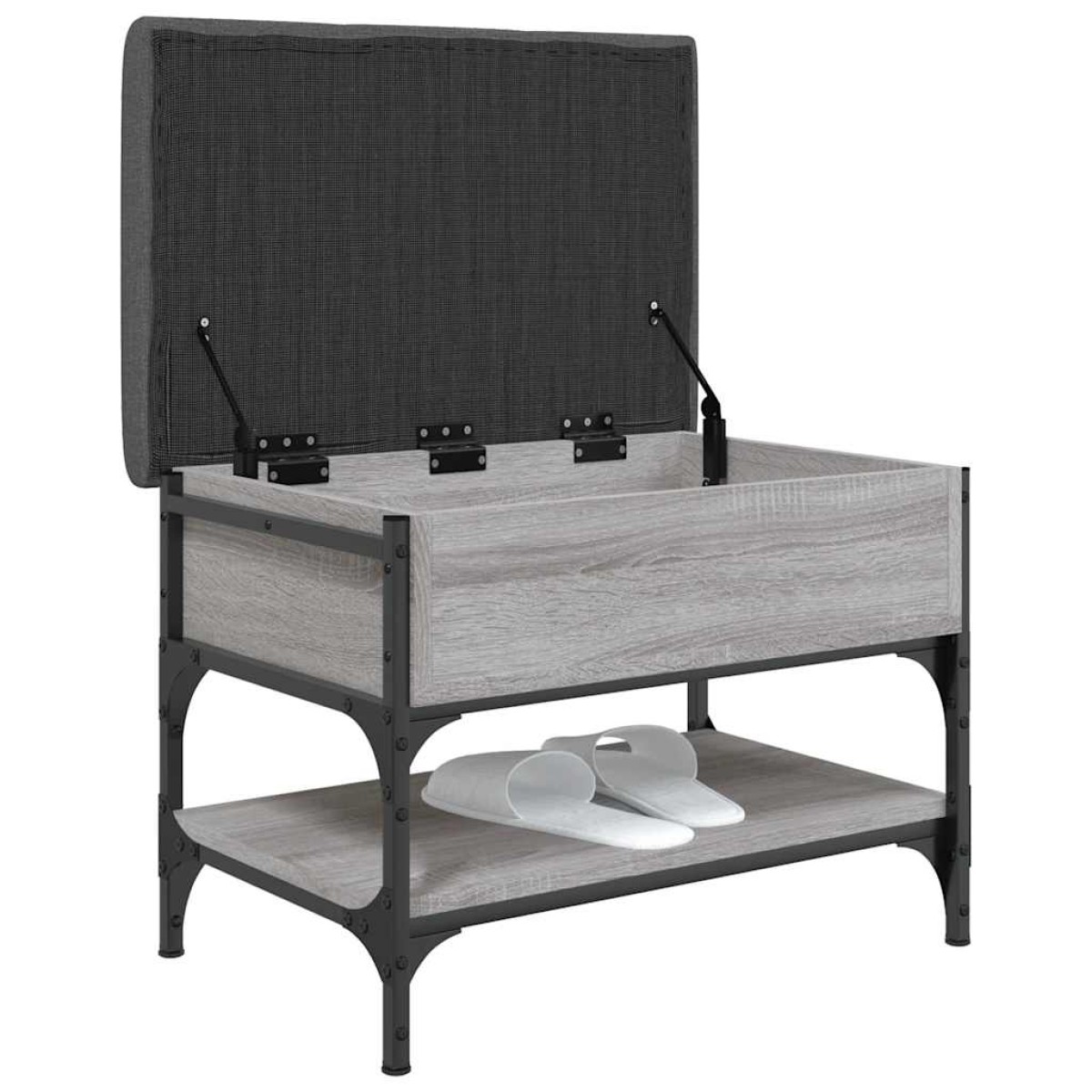 vidaXL Παπουτσοθήκη Γκρι Sonoma 62x42x45 εκ. από Επεξεργασμένο Ξύλο