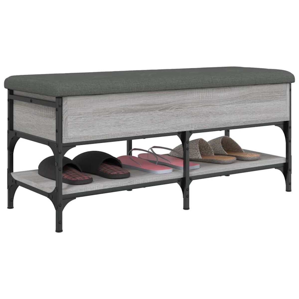vidaXL Παπουτσοθήκη Γκρι Sonoma 102x42x45 εκ. από Επεξεργασμένο Ξύλο