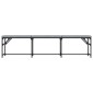 vidaXL Πάγκος Τραπεζαρίας Ανοιχτό Γκρι 186x32x45 εκ. Ατσάλι / Ύφασμα