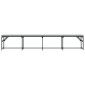 vidaXL Πάγκος Τραπεζαρίας Ανοιχτό Γκρι 248x32x45 εκ. Ατσάλι / Ύφασμα