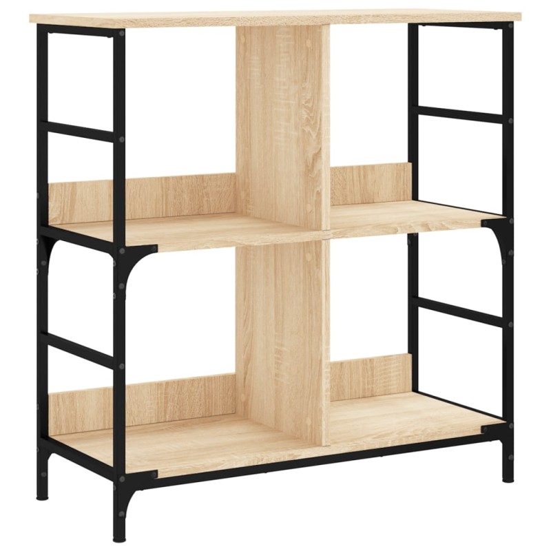 vidaXL Βιβλιοθήκη Sonoma Δρυς 78,5 x 33 x 82 εκ. Επεξεργασμένο Ξύλο