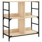 vidaXL Βιβλιοθήκη Sonoma Δρυς 78,5 x 33 x 82 εκ. Επεξεργασμένο Ξύλο