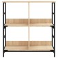 vidaXL Βιβλιοθήκη Sonoma Δρυς 78,5 x 33 x 82 εκ. Επεξεργασμένο Ξύλο