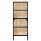 vidaXL Βιβλιοθήκη Sonoma Δρυς 78,5 x 33 x 82 εκ. Επεξεργασμένο Ξύλο