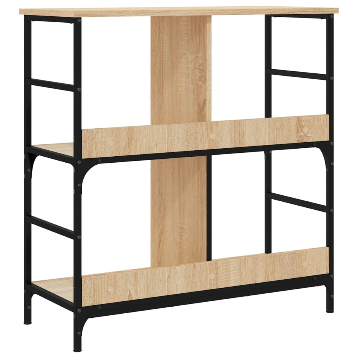 vidaXL Βιβλιοθήκη Sonoma Δρυς 78,5 x 33 x 82 εκ. Επεξεργασμένο Ξύλο