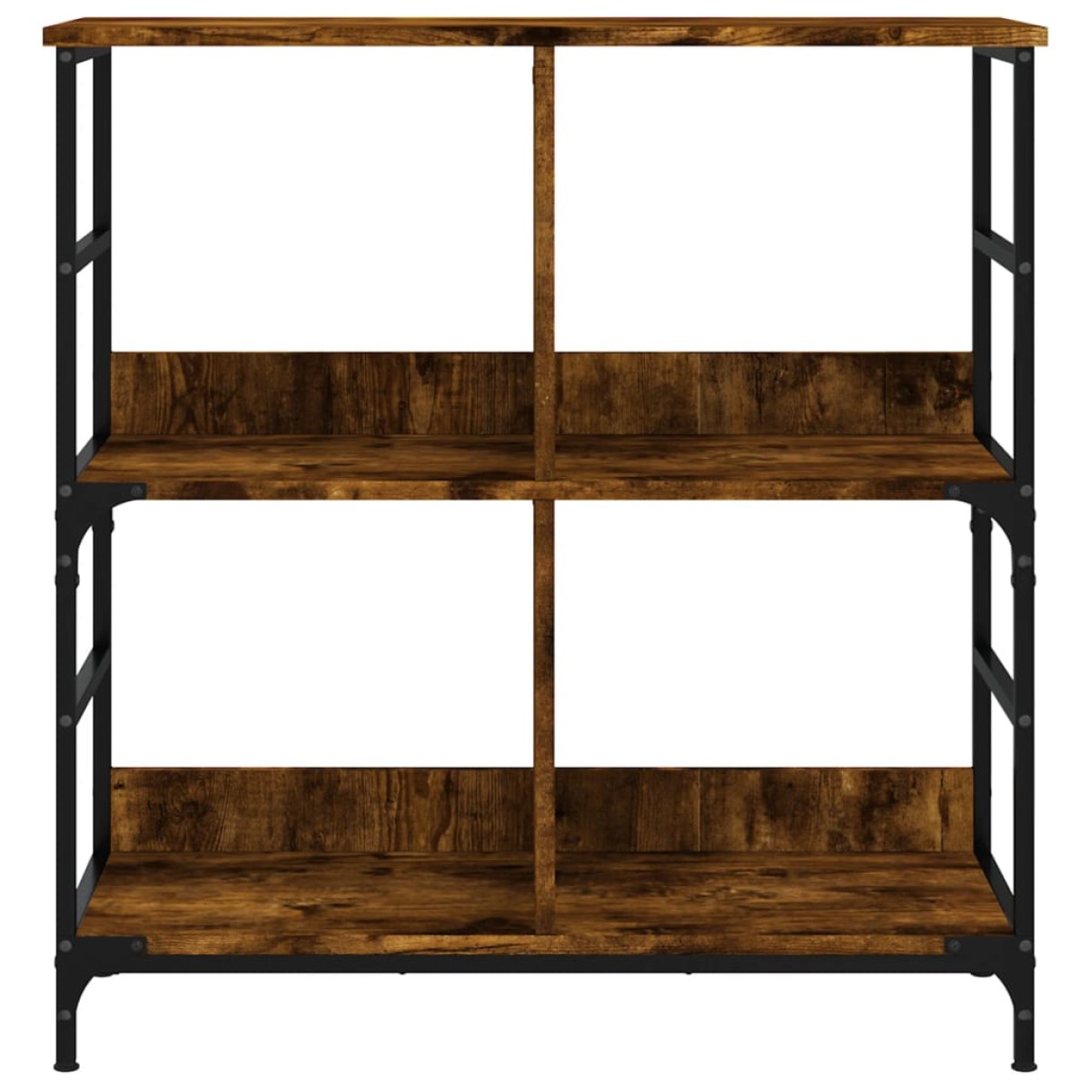 vidaXL Βιβλιοθήκη Καπνιστή Δρυς 78,5x33x82 εκ. Επεξεργασμένο Ξύλο