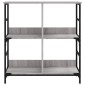vidaXL Βιβλιοθήκη Γκρι Sonoma 78,5x33x82 εκ. Επεξεργασμένο Ξύλο