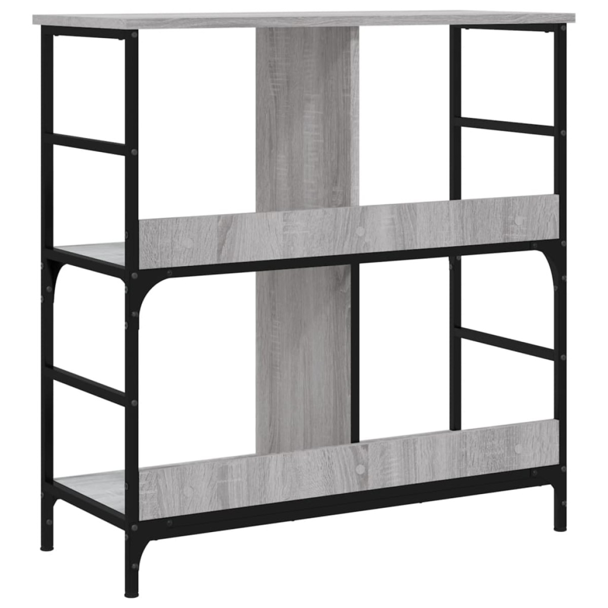 vidaXL Βιβλιοθήκη Γκρι Sonoma 78,5x33x82 εκ. Επεξεργασμένο Ξύλο