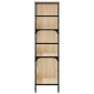 vidaXL Βιβλιοθήκη Sonoma Δρυς 78,5x33x117,5 εκ. Επεξεργασμένο Ξύλο