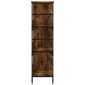 vidaXL Βιβλιοθήκη Καπνιστή Δρυς 78,5x33x117,5 εκ. Επεξεργασμένο Ξύλο