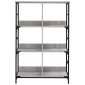vidaXL Βιβλιοθήκη Γκρι Sonoma 78,5x33x117,5 εκ. Επεξεργασμένο Ξύλο