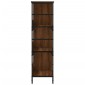 vidaXL Βιβλιοθήκη Καφέ Δρυς 78,5x33x117,5 εκ. Επεξεργασμένο Ξύλο