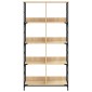 vidaXL Βιβλιοθήκη Sonoma Δρυς 78,5x33x153 εκ. Επεξεργασμένο Ξύλο