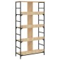 vidaXL Βιβλιοθήκη Sonoma Δρυς 78,5x33x153 εκ. Επεξεργασμένο Ξύλο