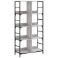 vidaXL Βιβλιοθήκη Γκρι Sonoma 78,5 x 33 x 153 εκ. Επεξεργασμένο Ξύλο