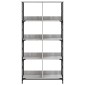 vidaXL Βιβλιοθήκη Γκρι Sonoma 78,5 x 33 x 153 εκ. Επεξεργασμένο Ξύλο