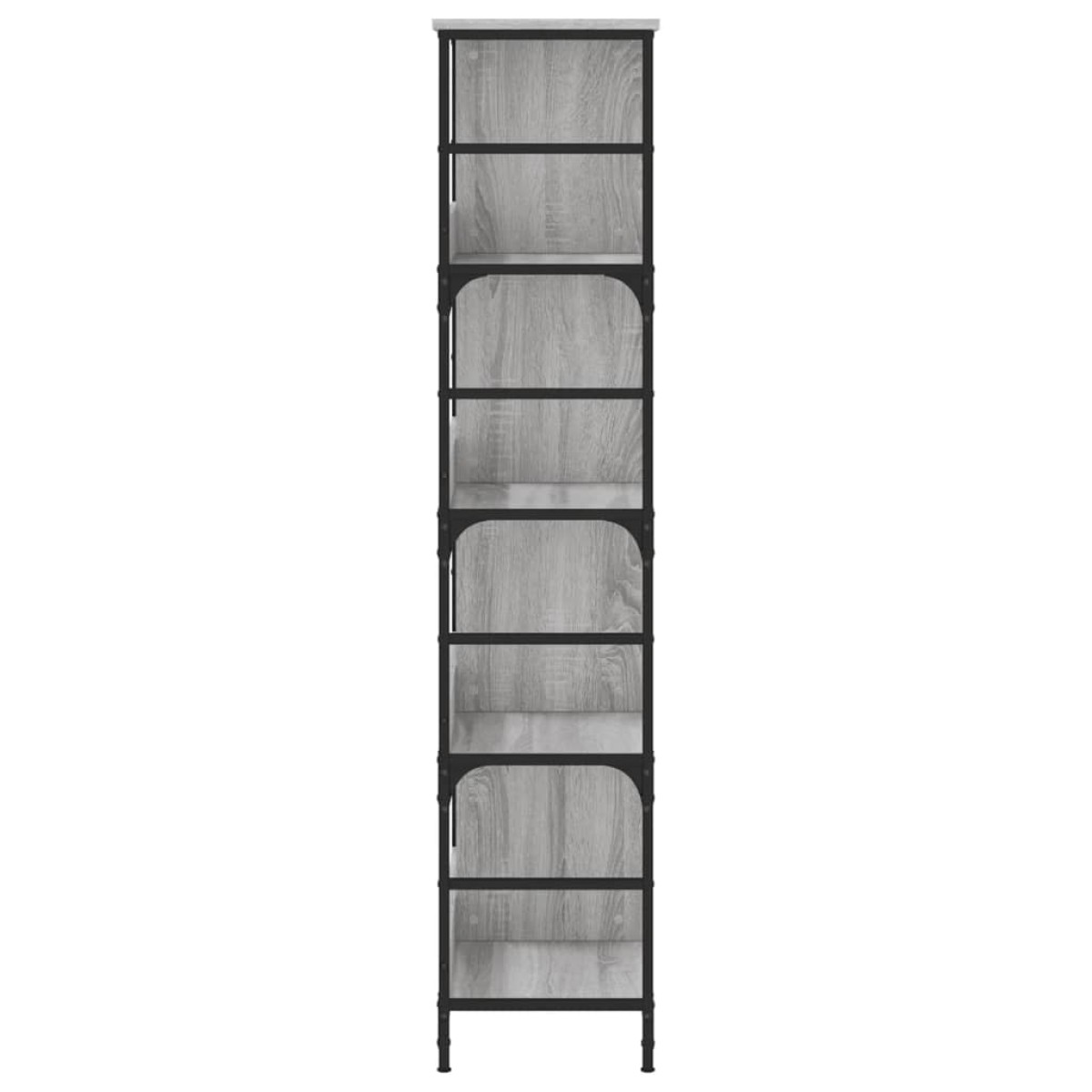 vidaXL Βιβλιοθήκη Γκρι Sonoma 78,5 x 33 x 153 εκ. Επεξεργασμένο Ξύλο