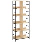 vidaXL Βιβλιοθήκη Sonoma Δρυς 78,5x33x188,5 εκ. Επεξεργασμένο Ξύλο