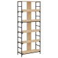 vidaXL Βιβλιοθήκη Sonoma Δρυς 78,5x33x188,5 εκ. Επεξεργασμένο Ξύλο