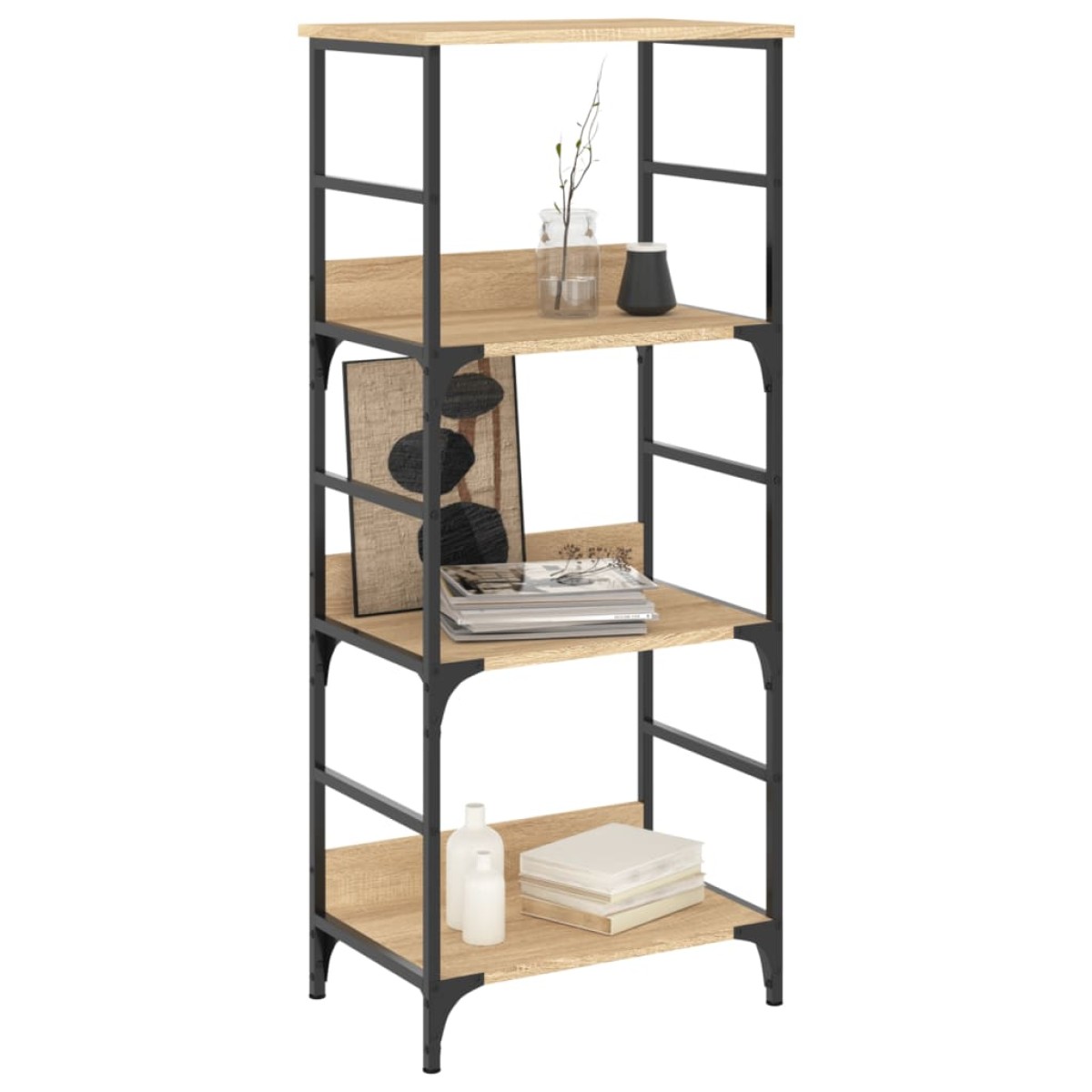 vidaXL Βιβλιοθήκη Sonoma Δρυς 50x33x117,5 εκ. Επεξεργασμένο Ξύλο