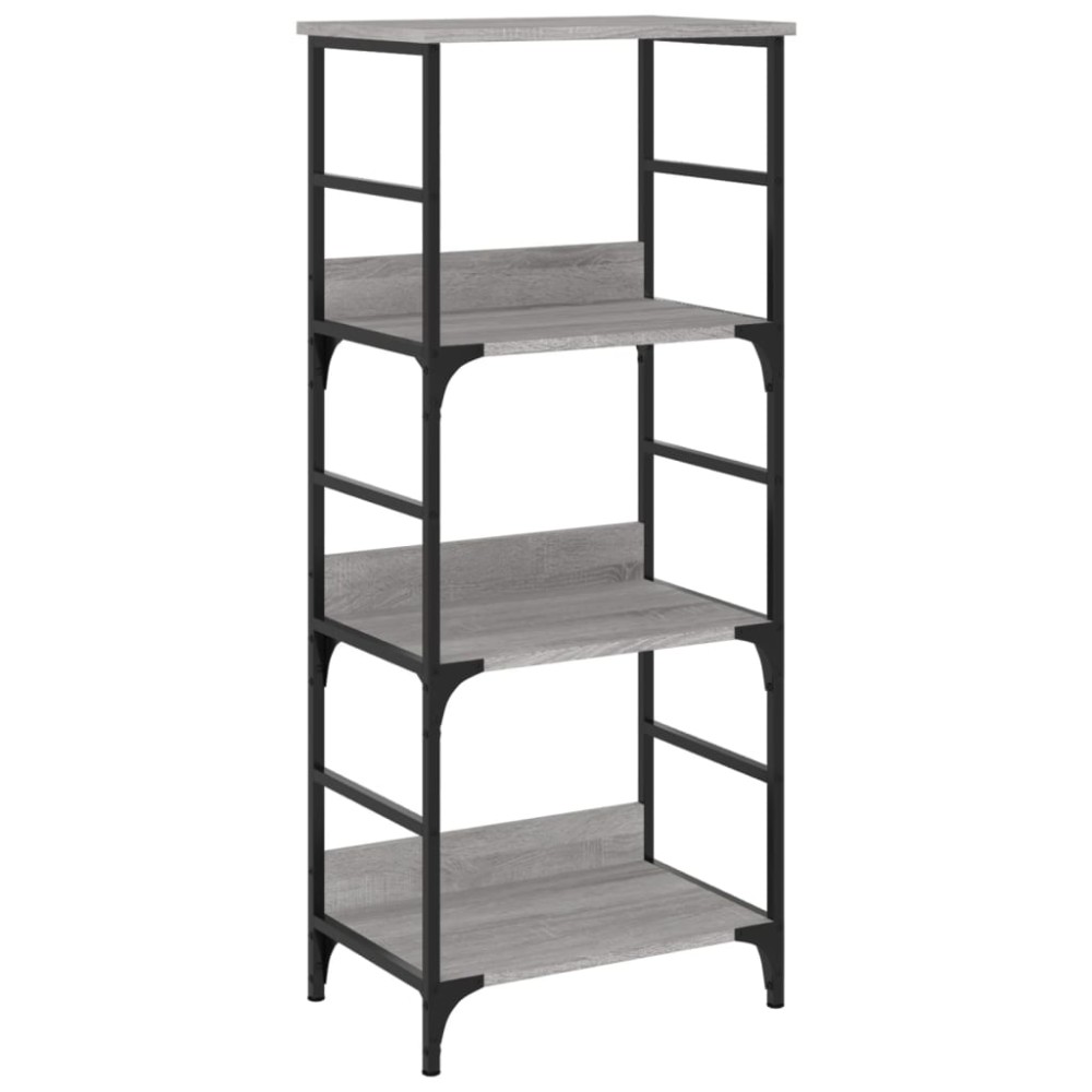 vidaXL Βιβλιοθήκη Γκρι Sonoma 50x33x117,5 εκ. Επεξεργασμένο Ξύλο
