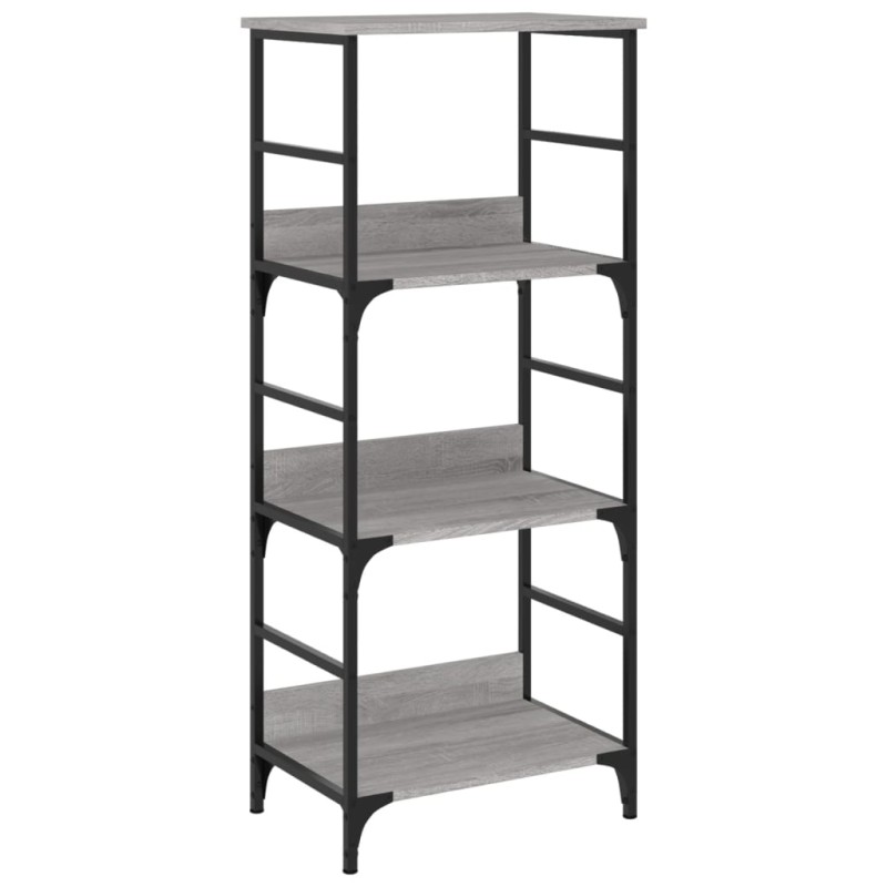 vidaXL Βιβλιοθήκη Γκρι Sonoma 50x33x117,5 εκ. Επεξεργασμένο Ξύλο