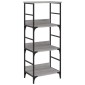 vidaXL Βιβλιοθήκη Γκρι Sonoma 50x33x117,5 εκ. Επεξεργασμένο Ξύλο