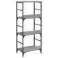 vidaXL Βιβλιοθήκη Γκρι Sonoma 50x33x117,5 εκ. Επεξεργασμένο Ξύλο