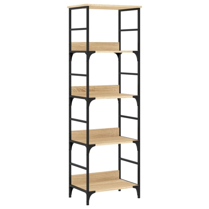vidaXL Βιβλιοθήκη Sonoma Δρυς 50x33x153 εκ. Επεξεργασμένο Ξύλο