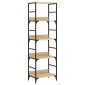 vidaXL Βιβλιοθήκη Sonoma Δρυς 50x33x153 εκ. Επεξεργασμένο Ξύλο