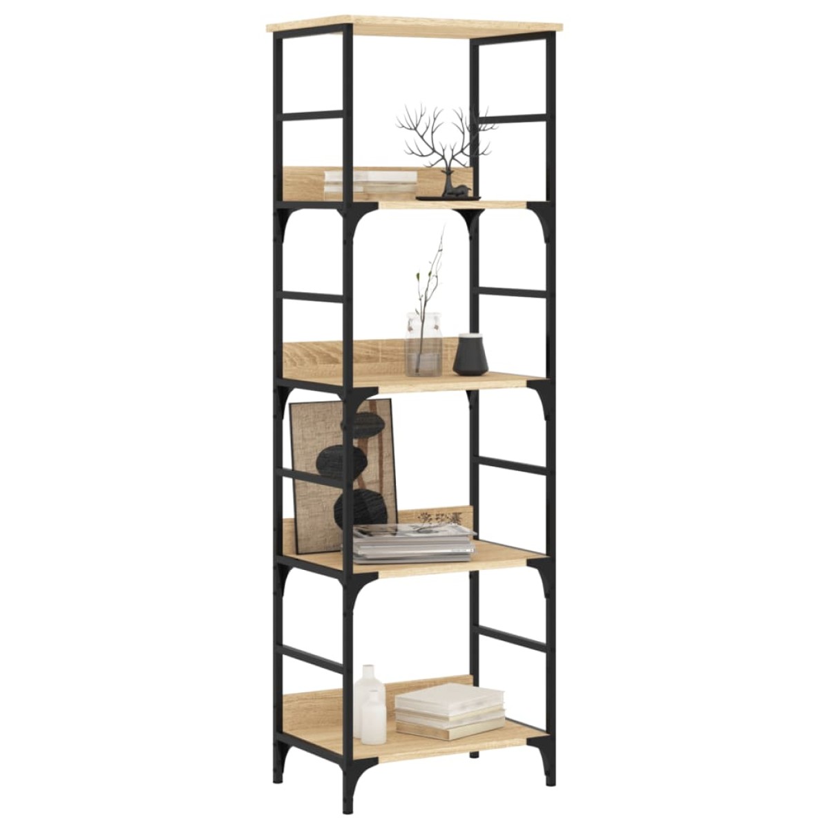 vidaXL Βιβλιοθήκη Sonoma Δρυς 50x33x153 εκ. Επεξεργασμένο Ξύλο