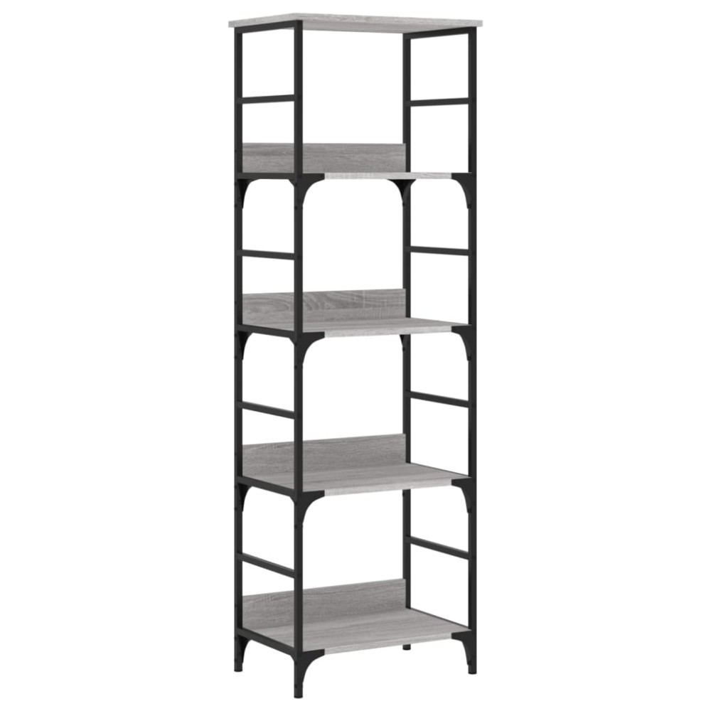 vidaXL Βιβλιοθήκη Γκρι Sonoma 50x33x153 εκ. Επεξεργασμένο Ξύλο