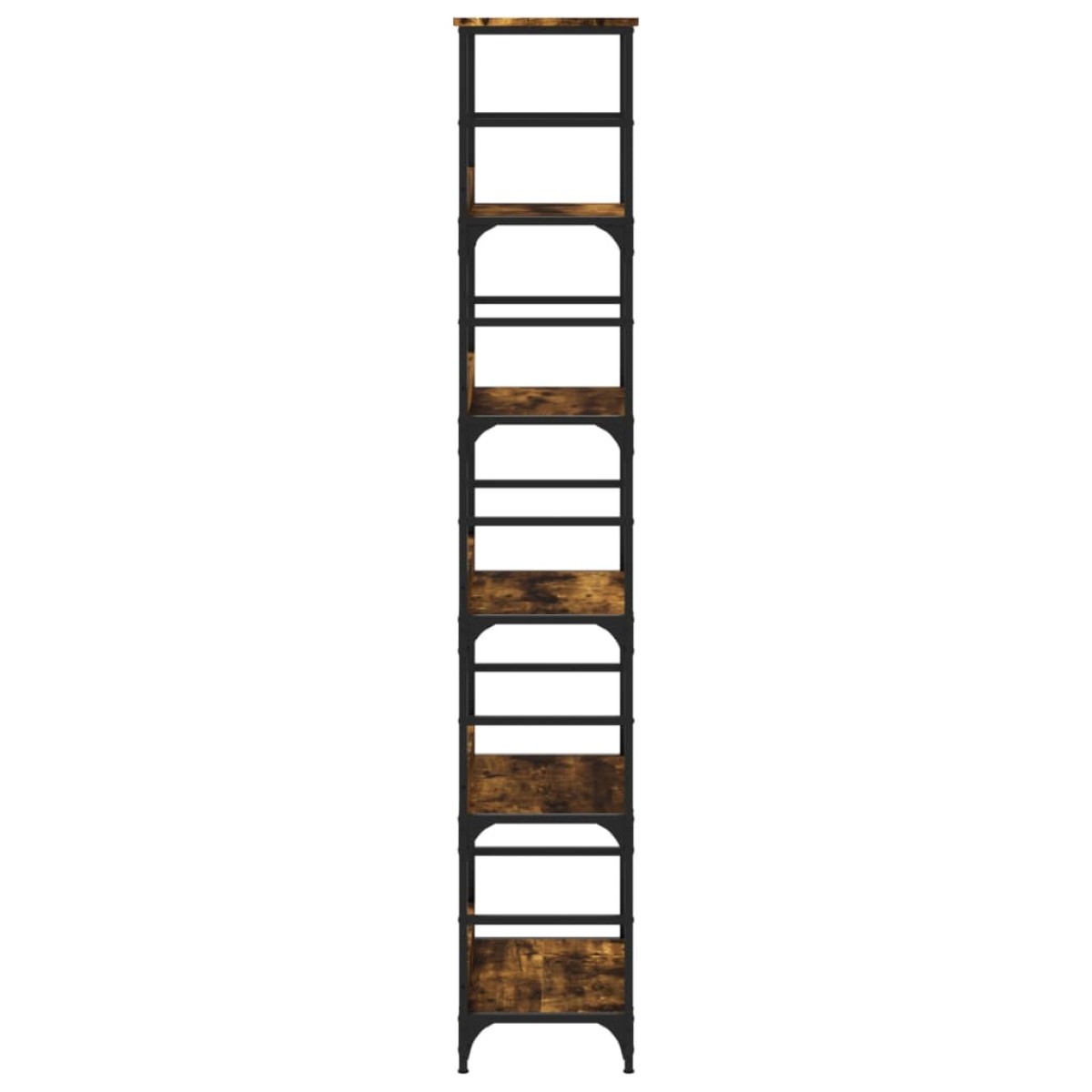 vidaXL Βιβλιοθήκη Καπνιστή Δρυς 50x33x188,5 εκ. Επεξεργασμένο Ξύλο