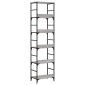 vidaXL Βιβλιοθήκη Γκρι Sonoma 50x33x188,5 εκ. Επεξεργασμένο Ξύλο
