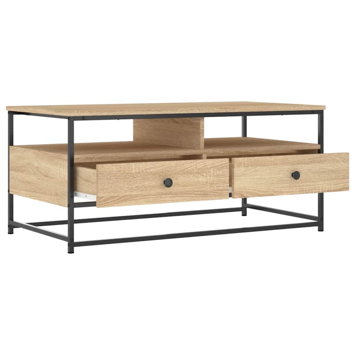 vidaXL Τραπεζάκι Σαλονιού Sonoma Δρυς 100 x 51 x 45 εκ. Επεξεργ. Ξύλο
