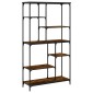 vidaXL Βιβλιοθήκη Καπν. Δρυς 99 x 35,5 x 176 εκ. Επεξεργ. Ξύλο/Ατσάλι
