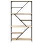 vidaXL Βιβλιοθήκη Sonoma Δρυς 91 x 36 x 176 εκ. Επεξεργ. Ξύλο / Ατσάλι