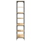 vidaXL Βιβλιοθήκη Sonoma Δρυς 91 x 36 x 176 εκ. Επεξεργ. Ξύλο / Ατσάλι