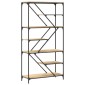 vidaXL Βιβλιοθήκη Sonoma Δρυς 91 x 36 x 176 εκ. Επεξεργ. Ξύλο / Ατσάλι