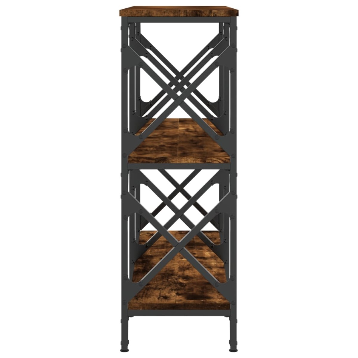 vidaXL Τραπέζι Κονσόλα Καπνιστή Δρυς 100x28x80,5εκ. Επεξεργασμένο Ξύλο